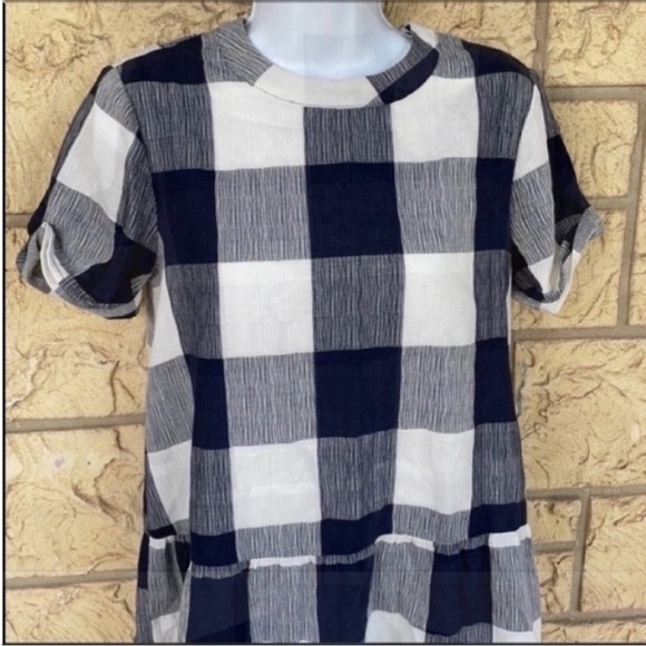 Anthropologie Plaid shift Dress Navy Buffalo Maeve
Size Small oversized - Picture 8 of 14
